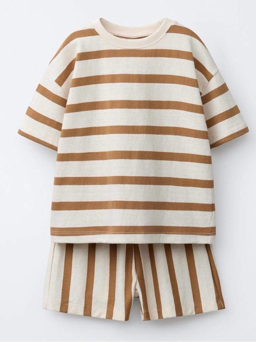 Zara boys striped short and T-shirt set